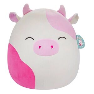 Squishmallows 16in Caedyn Pink Cow Plush